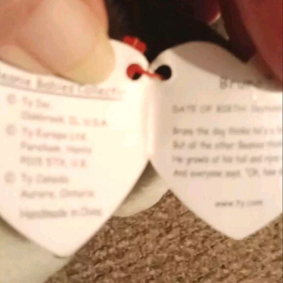 Ty Beanie Baby Bruno RARE- Retired 1997 TAG ERRORS- Collectible - Picture 4 of 5